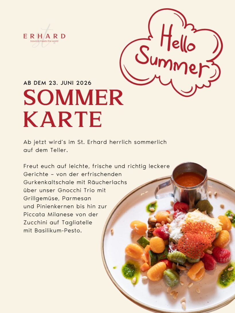 Sommerkarte im St. Erhard: Frische Genussmomente in Regensburg