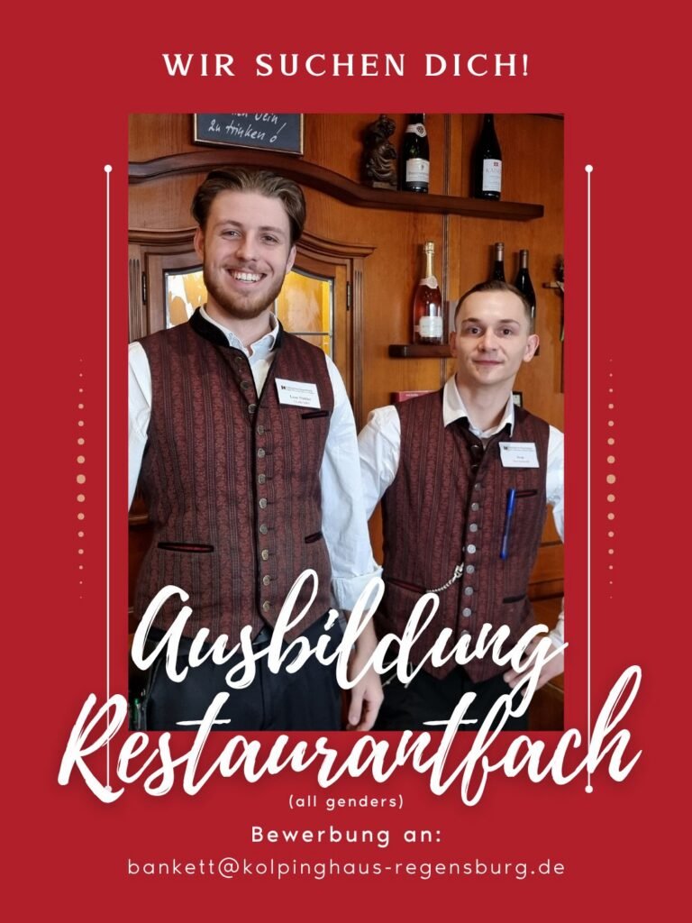 Ausbildung Restaurantfachmann/-frau im Restaurant St. Erhard Regensburg