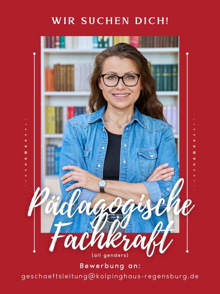 Stellenanzeige Erzieher / Pädagogische Fachkraft (m/w/d) im Kolping-Jugendwohnen Regensburg