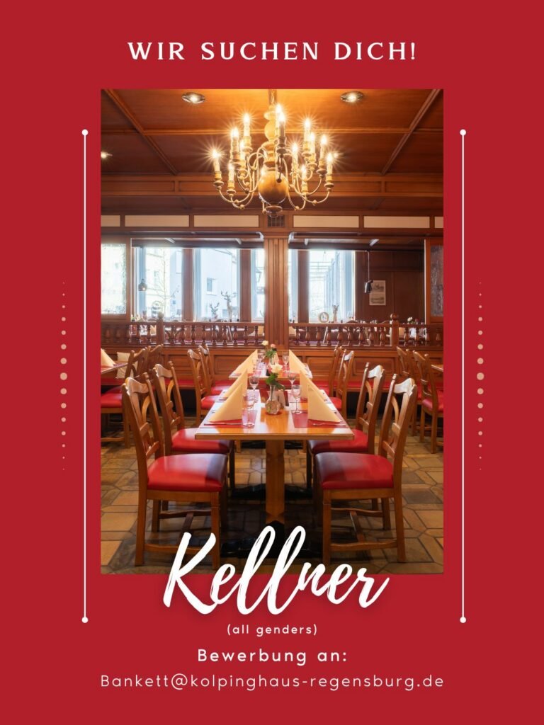 Stellenanzeige Kellner (m/w/d) im Restaurant St. Erhard Regensburg