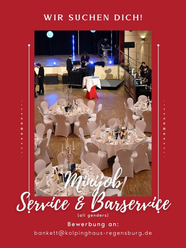 Minijob Service & Barservice (m/w/d) im Restaurant St. Erhard Regensburg